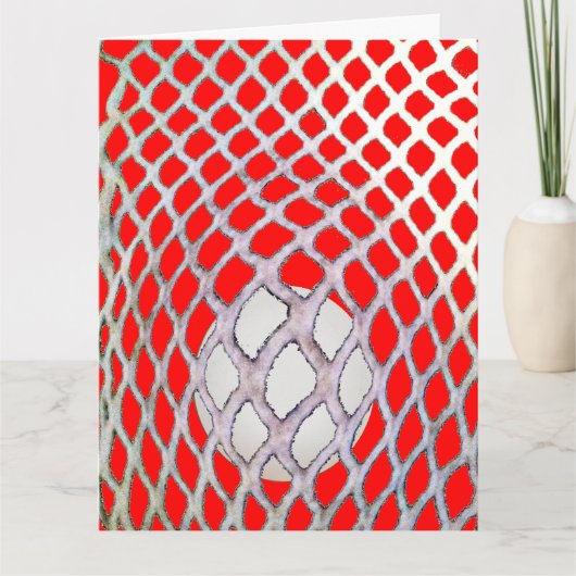 Funny Lacrosse Birthday Karte (Vorderseite)