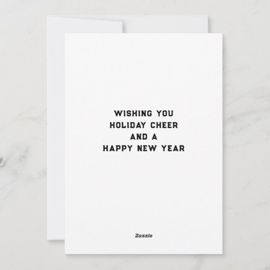 Funny Lacrosse Christmas Feiertagskarte (Rückseite)