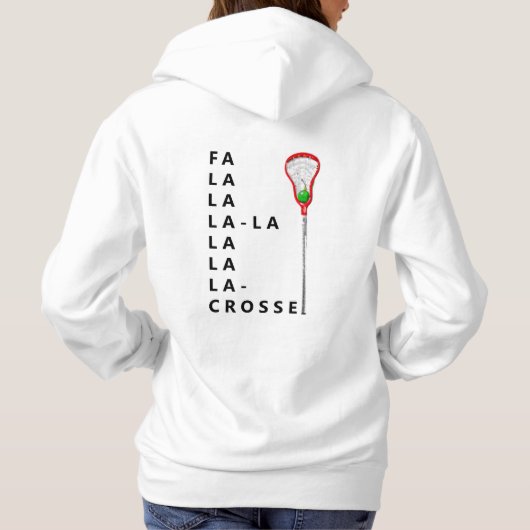 Funny Lacrosse Christmas Hoodie (Rückseite)