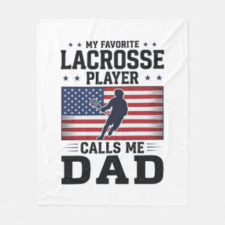 Funny Lacrosse Dad American Flag Vintage Shirt Des Fleecedecke