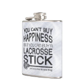 Funny Lacrosse Design Flachmann (Links)