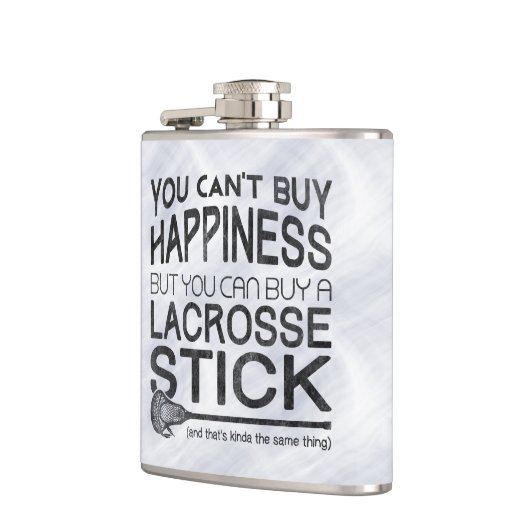 Funny Lacrosse Design Flachmann (Links)