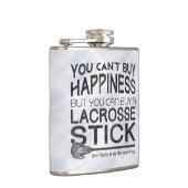Funny Lacrosse Design Flachmann (Rechts)