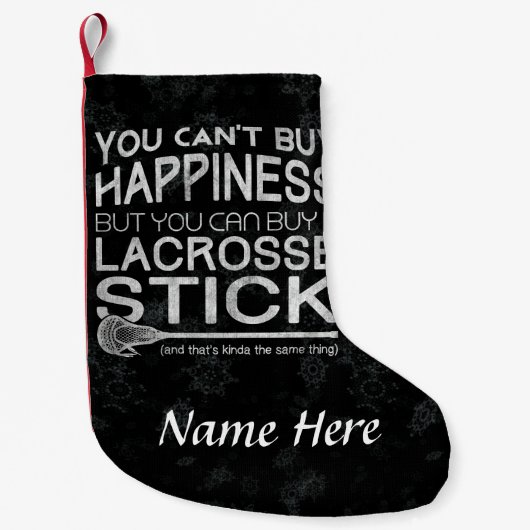 Funny Lacrosse Design Weihnachts-Strumpf Kleiner Weihnachtsstrumpf (Vorderseite)