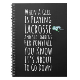 Funny Lacrosse Gifts Teen Girls Team Player Sports Notizblock