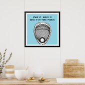 Funny Lacrosse Goalie Poster (Küche)