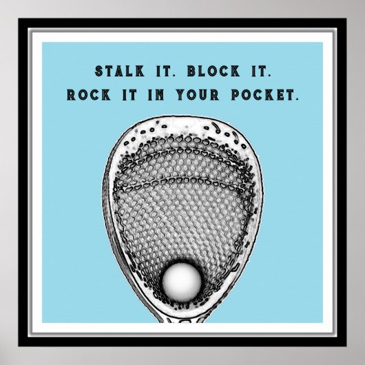 Funny Lacrosse Goalie Poster (Vorne)