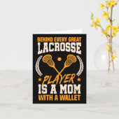 Funny Lacrosse Mama Mütter Day Karte (Gelbe Blume)