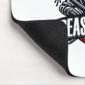 Funny Lacrosse Ops Warnung vor Crease Beast Lax Go Mousepad (Ecke)