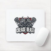 Funny Lacrosse Ops Warnung vor Crease Beast Lax Go Mousepad (Mit Mouse)