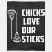 Funny Lacrosse Player Pub - Lacrosse Lover Geschen Fleecedecke (Vorderseite)