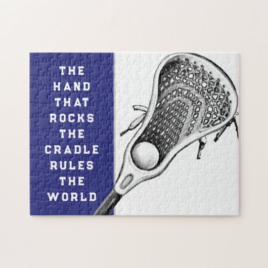 Funny Lacrosse Puzzle (Horizontal)