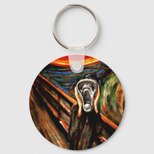 Funny Lacrosse Sports Schlüsselanhänger (Vorderseite)