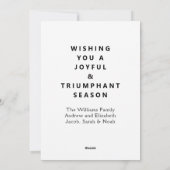 Funny Lacrosse Weihnachtskarten Feiertagskarte (Rückseite)