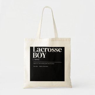 Funny Lacrosse Zitat Definition Männer Jugendliche Tragetasche