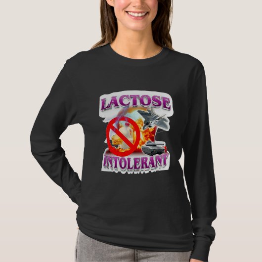 Funny Lactose Spaß Meme tolerante Explosion T-Shirt (Vorderseite)