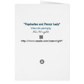 Funny Lady Food Chain and Vegetarian Card (Hinten)