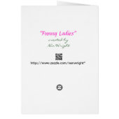 Funny Lady Fragen Side Effects Card (Hinten)