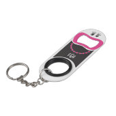 Funny Lady © Pink Lipstick Schlüsselanhänger Flasc Schlüsselanhänger Flaschenöffner (Vorderseite Schrägansicht)