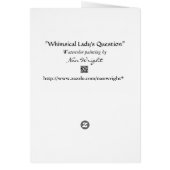 Funny Lady Questions Lost Man Card (Hinten)