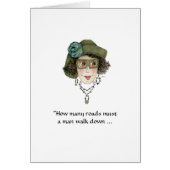 Funny Lady Questions Lost Man Card (Vorne)