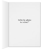 Funny Lady Questions Lost Man Card (Innen (Rechts))