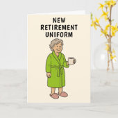 Funny Lady Retirement Karte (Gelbe Blume)