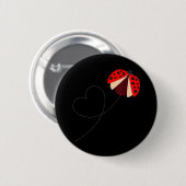 Funny Ladybug Button (Vorne & Hinten)