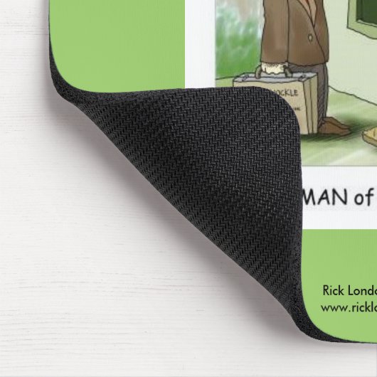 Funny Ladybug Cartoon über die Qualität der Mouse  Mousepad (Ecke)