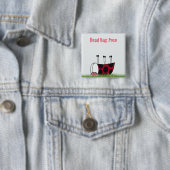 Funny Ladybug Dead Bug Yoga Pose Button (Beispiel)