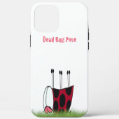 Funny Ladybug Dead Bug Yoga Pose Case-Mate iPhone Hülle (Rückseite)