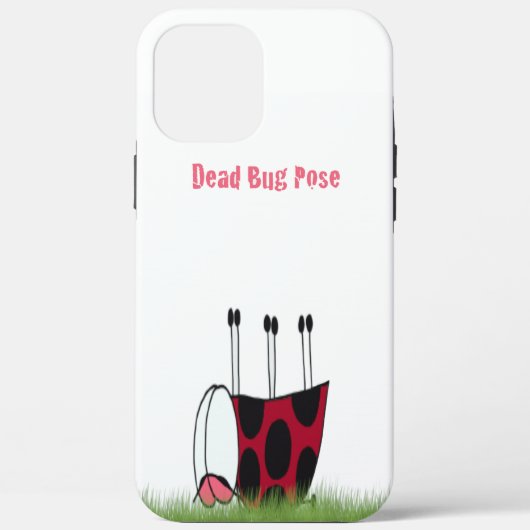 Funny Ladybug Dead Bug Yoga Pose Case-Mate iPhone Hülle (Rückseite)