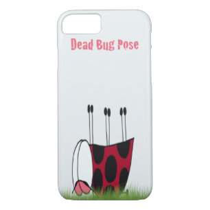 Funny Ladybug Dead Bug Yoga Pose Case-Mate iPhone Hülle