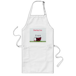 Funny Ladybug Dead Bug Yoga Pose Lange Schürze