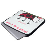Funny Ladybug Dead Bug Yoga Pose Laptopschutzhülle (Vorne Knopf)