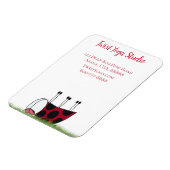Funny Ladybug Dead Bug Yoga Pose Magnet (Linke Seite)