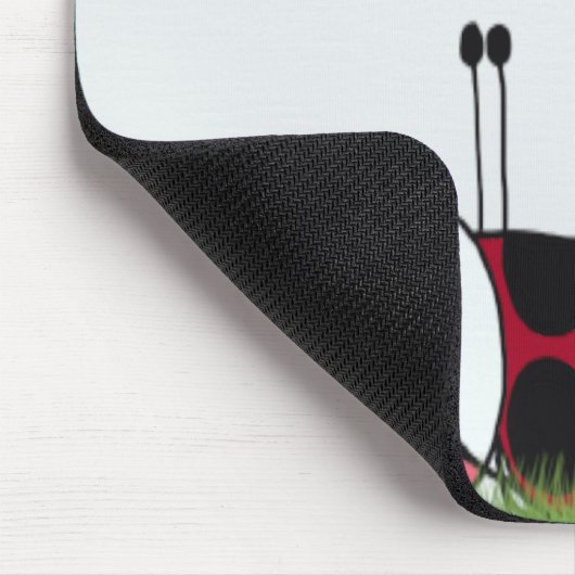 Funny Ladybug Dead Bug Yoga Pose Mousepad (Ecke)