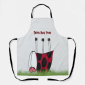 Funny Ladybug Dead Bug Yoga Pose Schürze (Vorderseite)