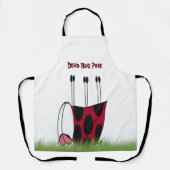 Funny Ladybug Dead Bug Yoga Pose Schürze (Vorderseite)