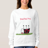 Funny Ladybug Dead Bug Yoga Pose Sweatshirt (Vorderseite)