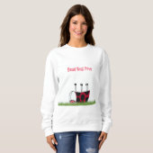Funny Ladybug Dead Bug Yoga Pose Sweatshirt (Vorne ganz)
