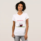 Funny Ladybug Dead Bug Yoga Pose T-Shirt (Vorne ganz)