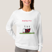 Funny Ladybug Dead Bug Yoga Pose T-Shirt (Vorderseite)