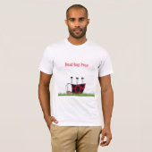 Funny Ladybug Dead Bug Yoga Pose T-Shirt (Vorne ganz)