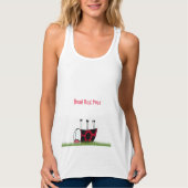 Funny Ladybug Dead Bug Yoga Pose Tank Top (Vorderseite)
