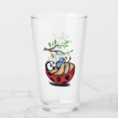 Funny Ladybug Glass Glas (Rückseite)