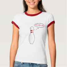 Funny Ladys Bowling Button Cartoon mit Teamname