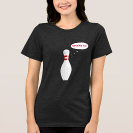 Funny Ladys Bowling Team Spare Me mit Namen Tri-Blend Shirt