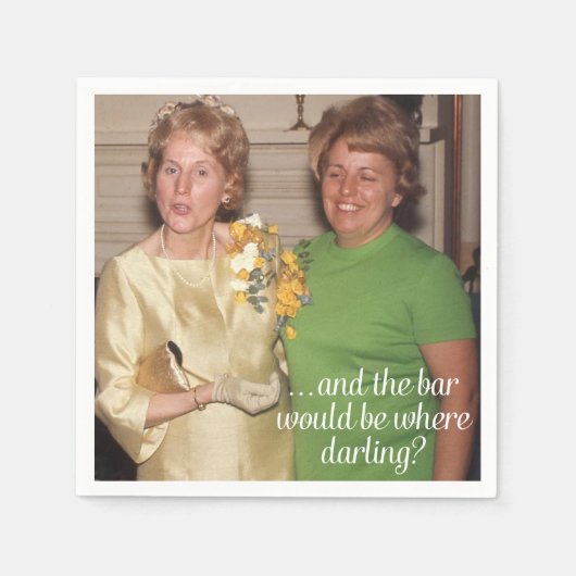 Funny Ladys Cocktail Napkins Serviette (Vorderseite)