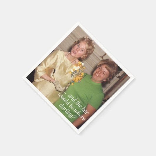 Funny Ladys Cocktail Napkins Serviette (Ecke)